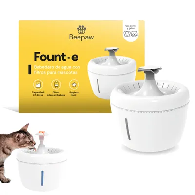 Bebedero interactivo para gatos y perros Fount-e Beepaw