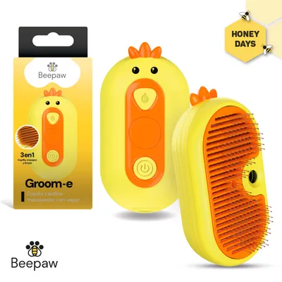 Cepillo de vapor con Cardina 3 en 1 Groom-e Beepaw