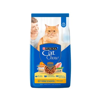 Cat Chow Esterilizados Pescado Y Carne