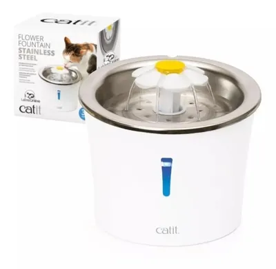 Fuente Bebedero Automatico Para Gatos de Acero Inoxidable