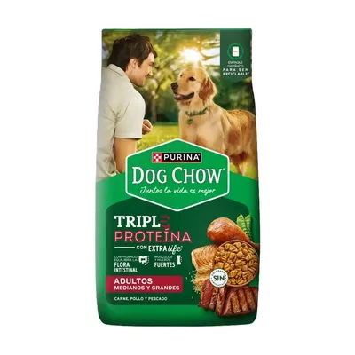 Dog Chow Adulto Mediano Grande Triple Proteína