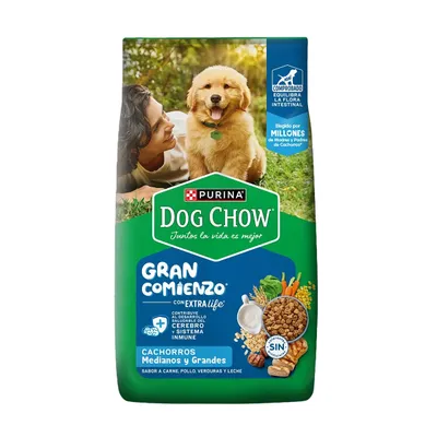 Dog Chow Gran Comienzo Cachorro Mediano y Grande