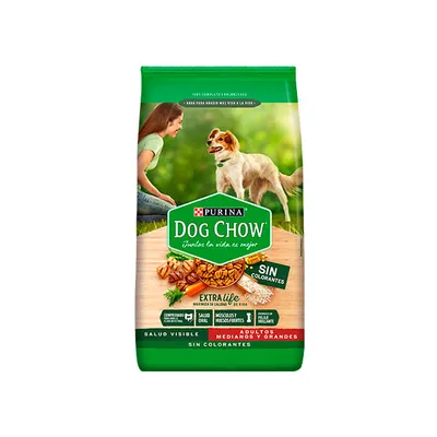 Dog Chow Sin Colorante Adulto Mediano y Grande