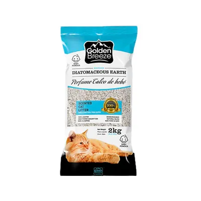 Piedras Sanitarias Golden Breeze Con Perfume Talco Bebe