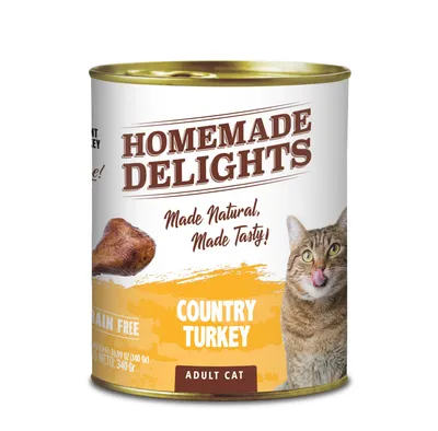 Homemade Delights Country Turkey Gato Adulto