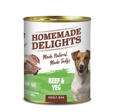 Lata Homemade Delights Beef & Veg Perro Adulto