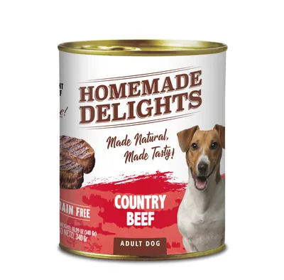 Lata Homemade Delights Country Beef Perro Adulto