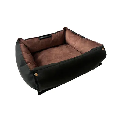 Colchón Para Auto Living Simil Cuero con Vellón T3X58X56 cm Negro