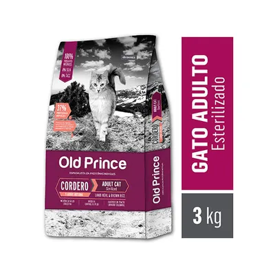 Old Prince Proteinas Noveles Gato Esterilizado Cordero y Arroz