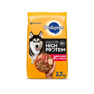 Pedigree High Protein Alimento Seco Perro Adulto Sabor Carne Pollo