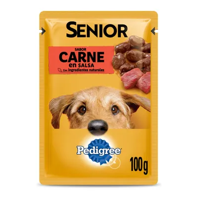 Pouch Pedigree Adulto 7+ Carne En Salsa