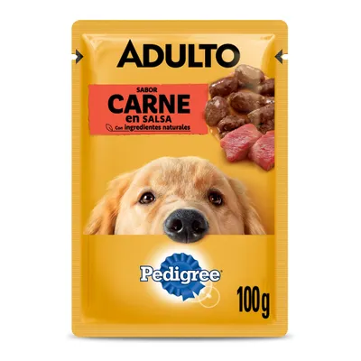 Pouch Pedigree Adulto Carne En Salsa