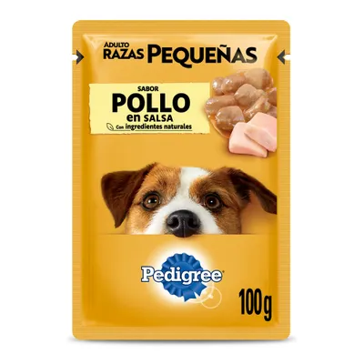 Pouch Pedigree Adulto Raza Pequeña Pollo En Salsa