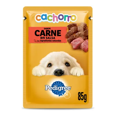 Pouch Pedigree Cachorro Carne En Salsa