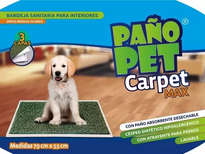 Bandeja Sanitaria Pañopet Carpet Ma Con Pasto Sintetico 50X70 Cm