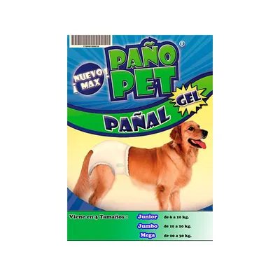 Pañal Descartable Pañopet Para Perro Jumbo (De 10 a) 2 Unidades