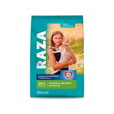Raza Gato Con Proteínas Y Omegas 3 Y 6 Sabor Pescado
