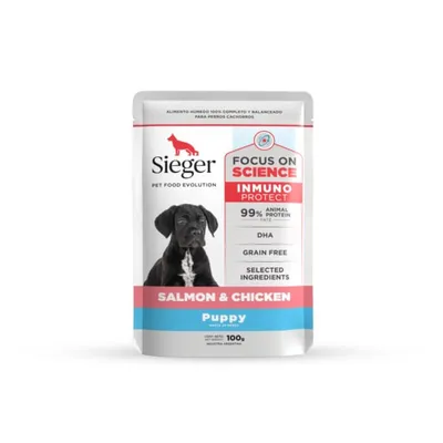 Sieger Puppy Salmon Y Pollo Wet
