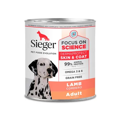 Sieger Wet Perro Cordero Dermaprotect