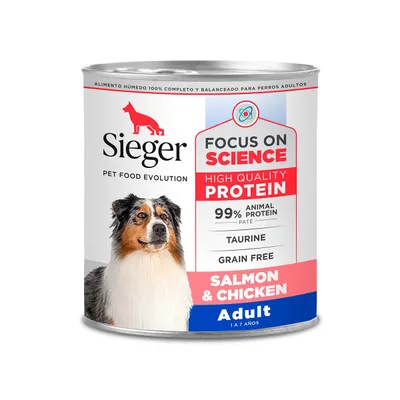 Sieger Wet Perro Salmon Y Pollo