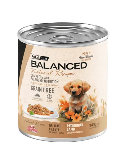 Vitalcan Balanced Natural Recipe Filetes Cordero Perro Cachorro