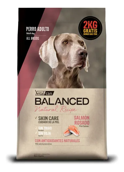 Vitalcan Balanced Natural Recipe Perro Salmon Rosado