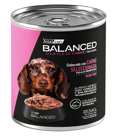 Vitalcan Balanced Soufflé De Carne Perro Cachorro