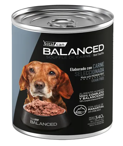Vitalcan Balanced Soufflé De Carne Perro Senior