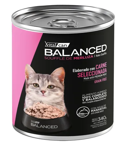 Vitalcan Balanced Souffle De Merluza Gato Cachorro