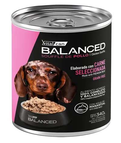Vitalcan Balanced Soufflé De Pollo Perro Cachorro