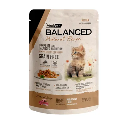 Vitalcan Natural Recipe Filetes Cordero Gato Cachorro