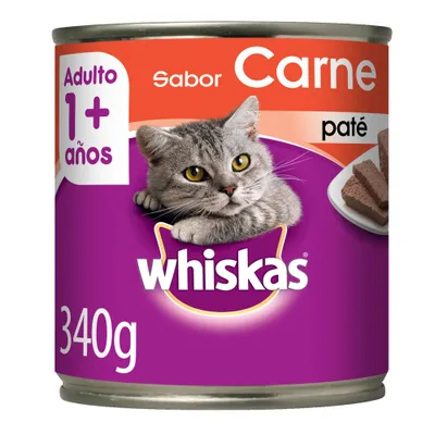 Whiskas En Lata Sabor Carne Adulto